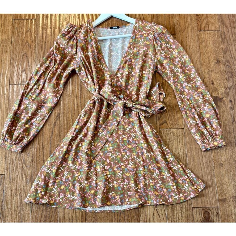 Clayton X Revolve ditsy floral long sleeve dress small - Picture 8 of 9
